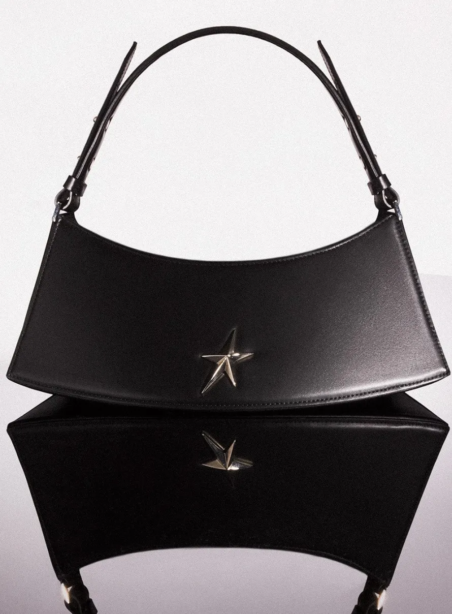 Bags|MUGLER black leather zenith bag