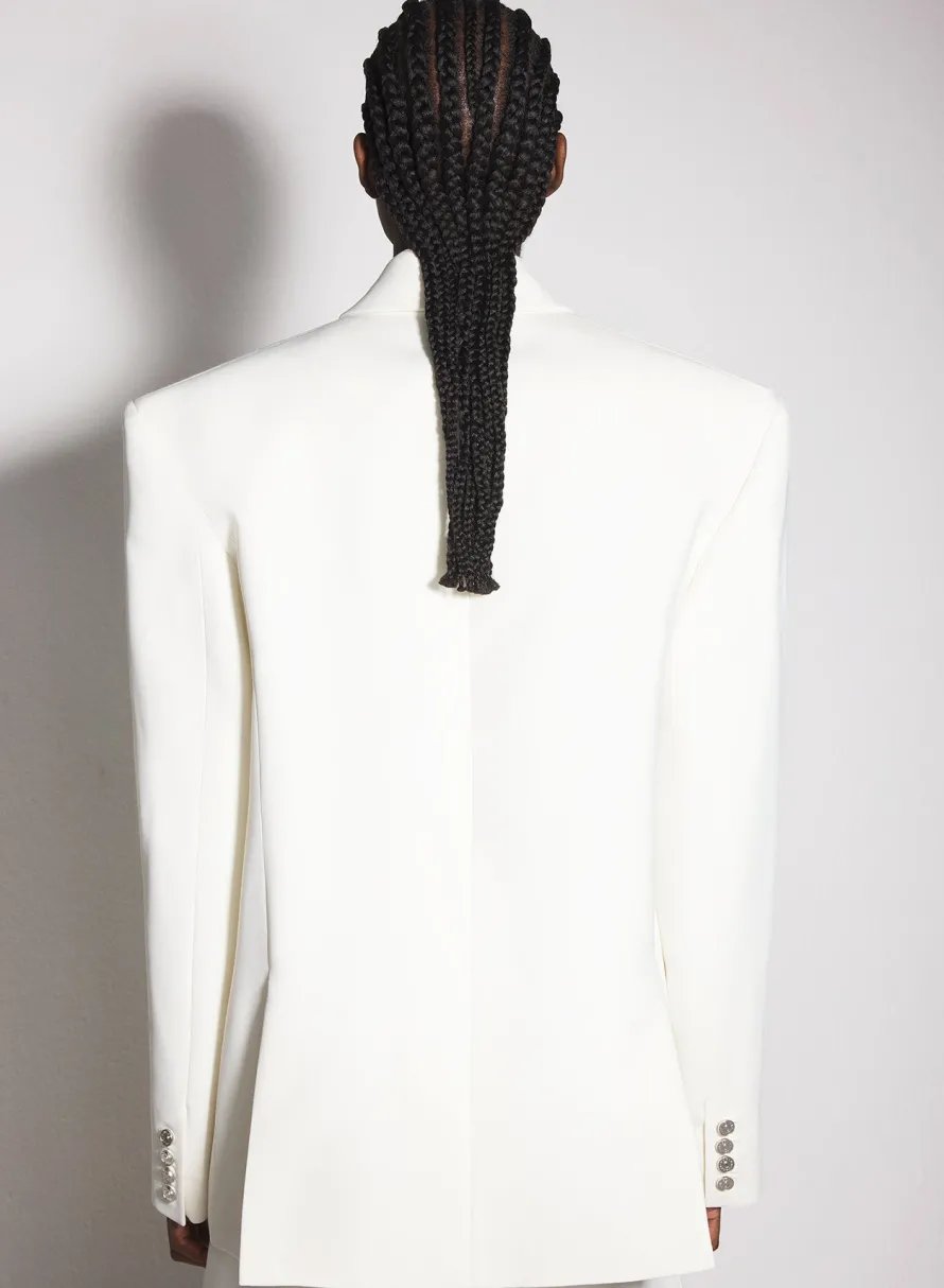 Jackets & Coats|MUGLER off-white oversized tailored jacket