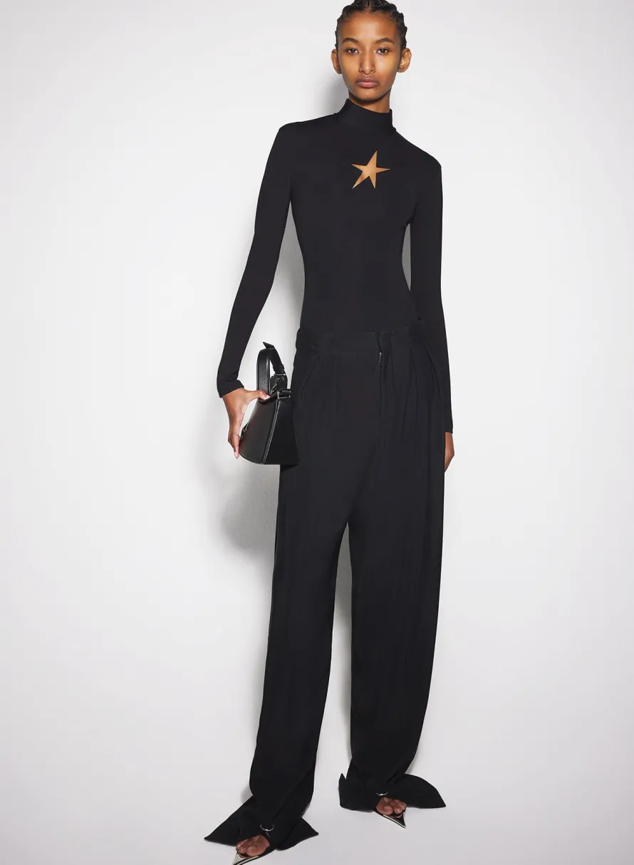 Tops|MUGLER black star top
