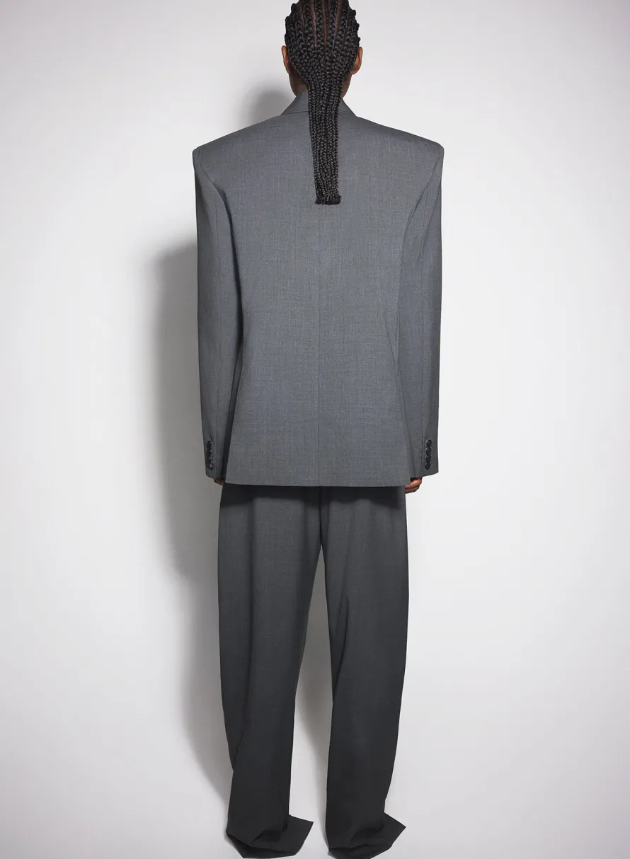 Jackets & Coats|MUGLER Grey oversized tailored jacket