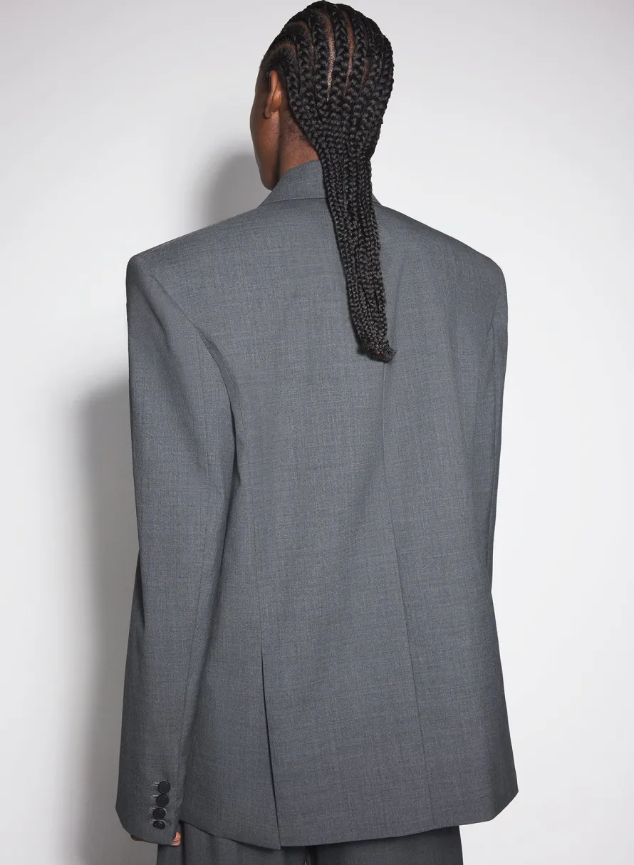 Jackets & Coats|MUGLER Grey oversized tailored jacket