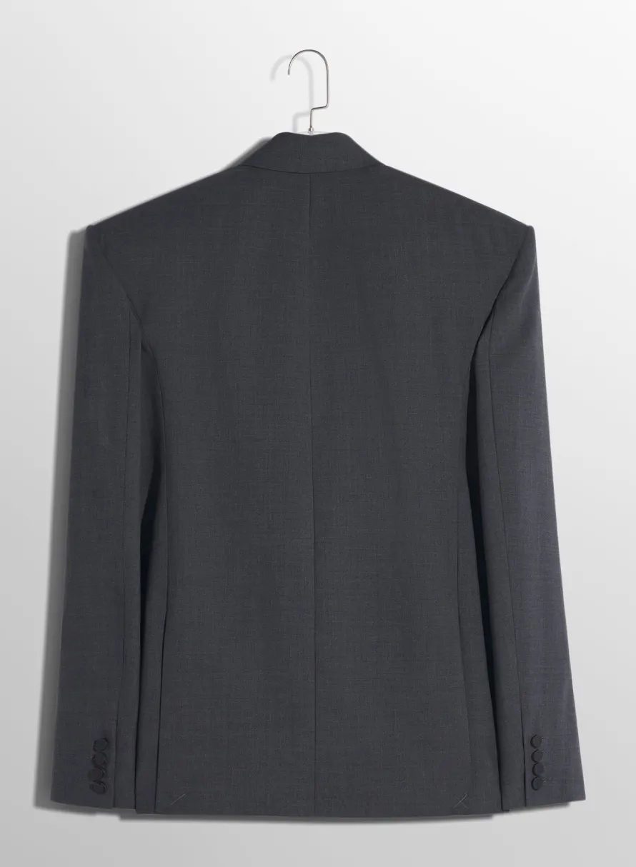 Jackets & Coats|MUGLER Grey oversized tailored jacket