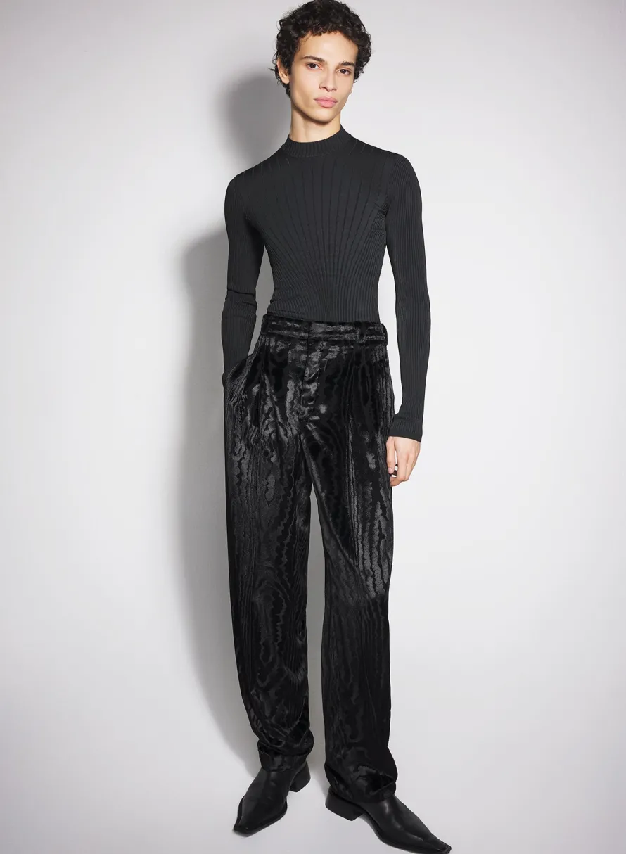Tops|Tops|MUGLER black sculpting knit top