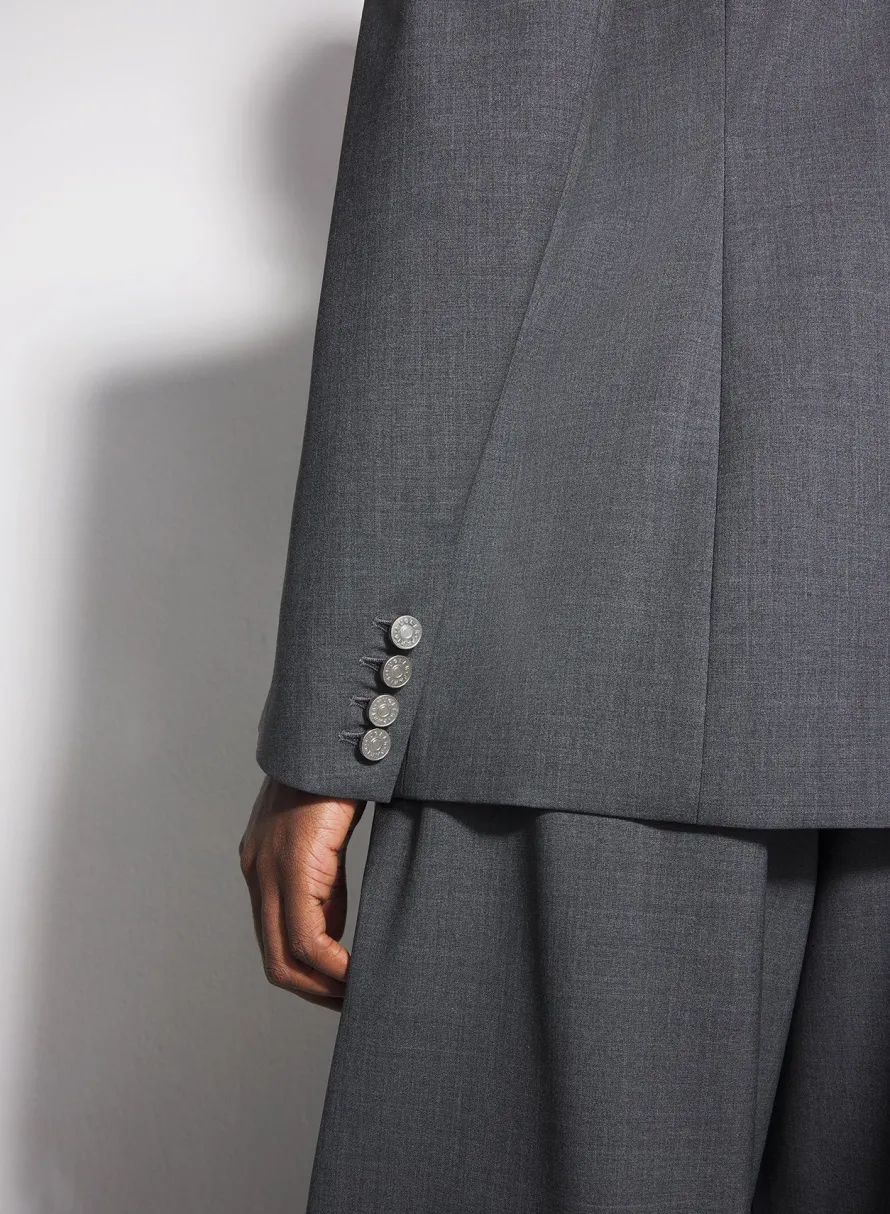 Jackets & Coats|MUGLER grey pierced tailored jacket