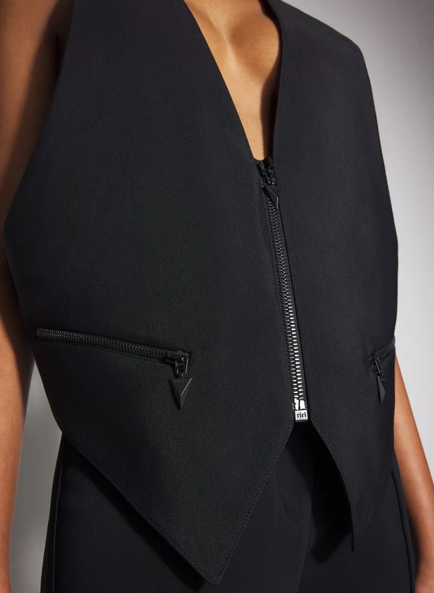 Jackets & Coats|MUGLER black tailored vest