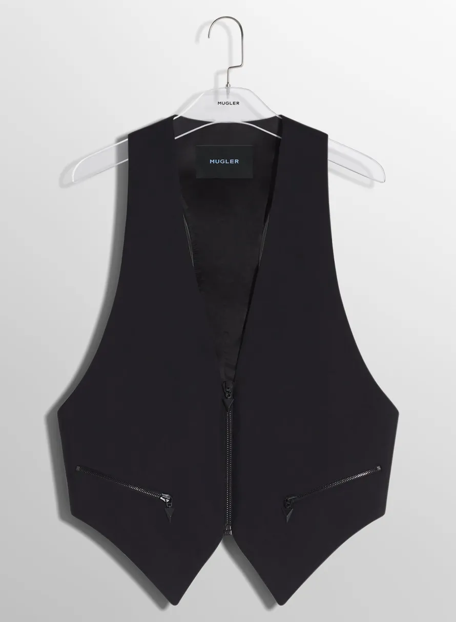 Jackets & Coats|MUGLER black tailored vest