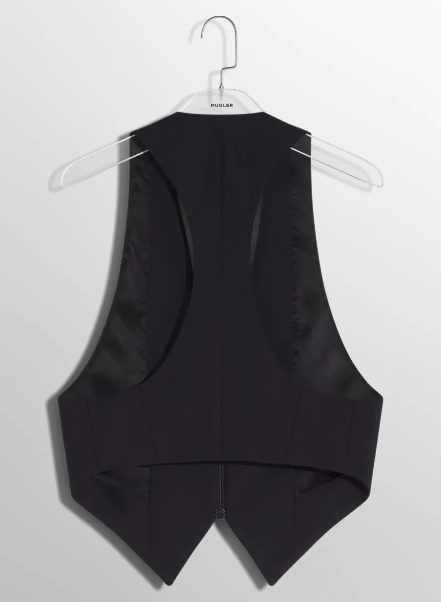 Jackets & Coats|MUGLER black tailored vest