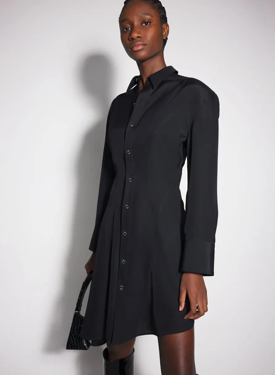 Dresses & Catsuits|MUGLER black backless shirt dress