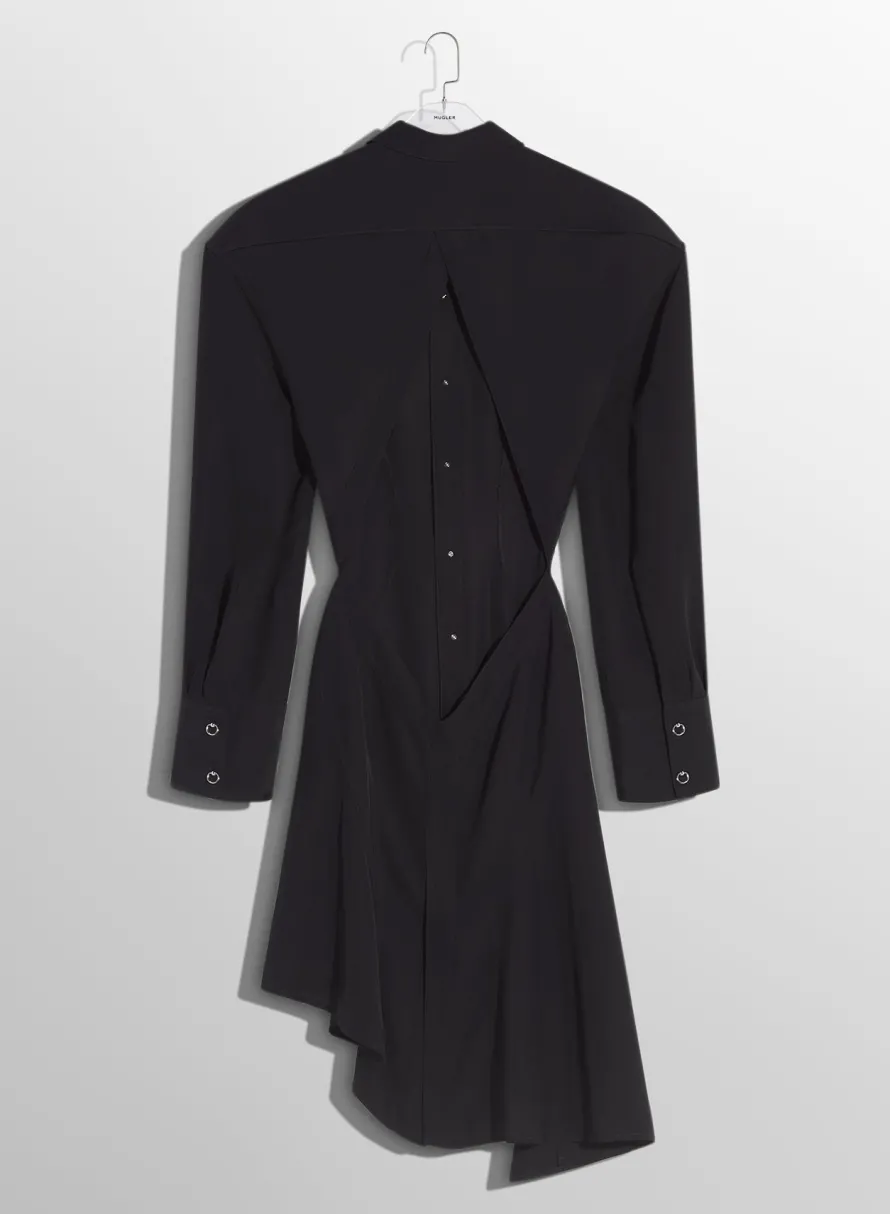Dresses & Catsuits|MUGLER black backless shirt dress
