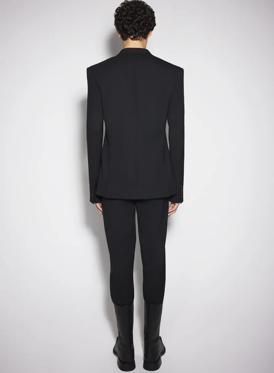 Jackets & Coats|Jackets & Coats|MUGLER black double breasted smoking jacket