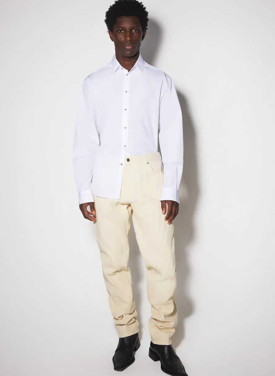 Tops|Tops|MUGLER white poplin shirt