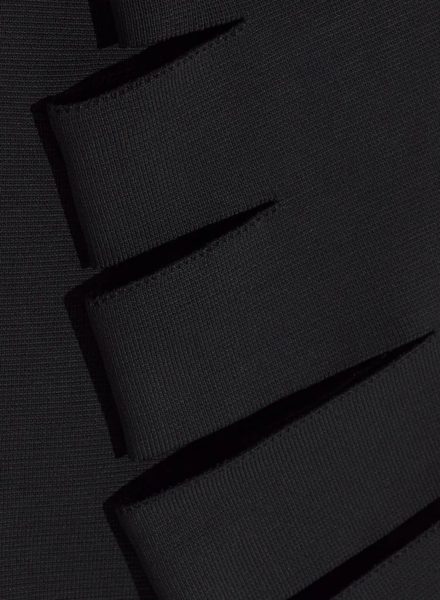 Tops|Knitwear|MUGLER black bandage knit top