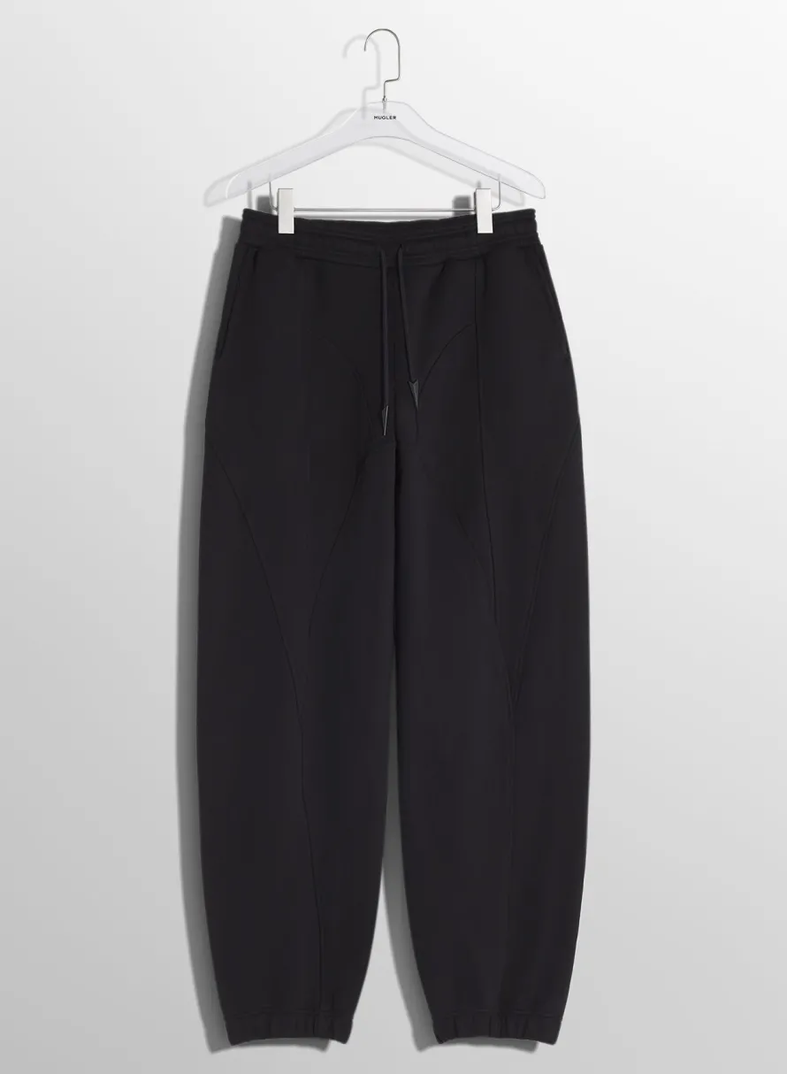 Trousers & Shorts|Trousers|MUGLER black light fleece track pants