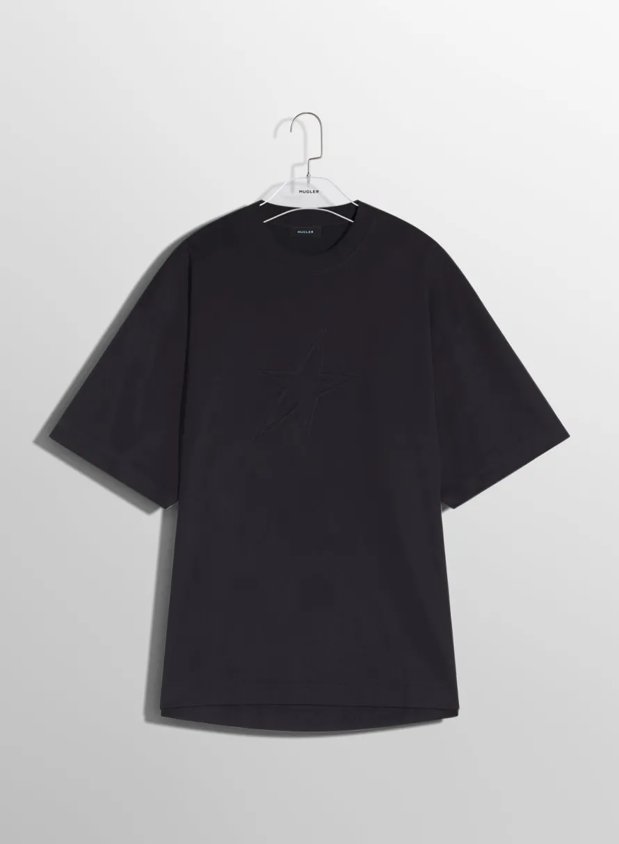 Tops|Tops|MUGLER black star T-shirt
