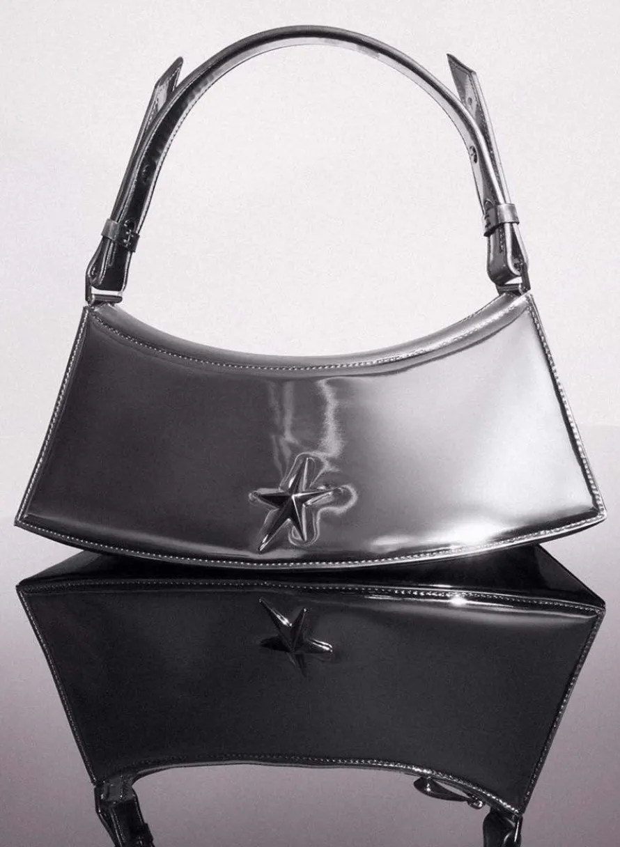 Bags|MUGLER gunmetal zenith bag