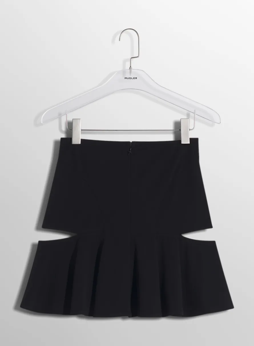 Skirts & Shorts|MUGLER black M cut-out skirt