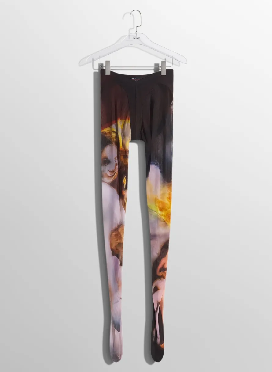 Bodysuits & Leggings|Mugler X Ambera Wellmann|MUGLER x Ambera Wellmann Impossession printed tights